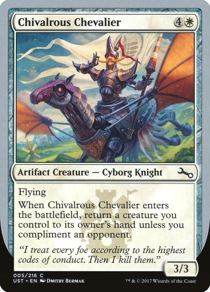 Chivalrous Chevalier 5 card from Unstable