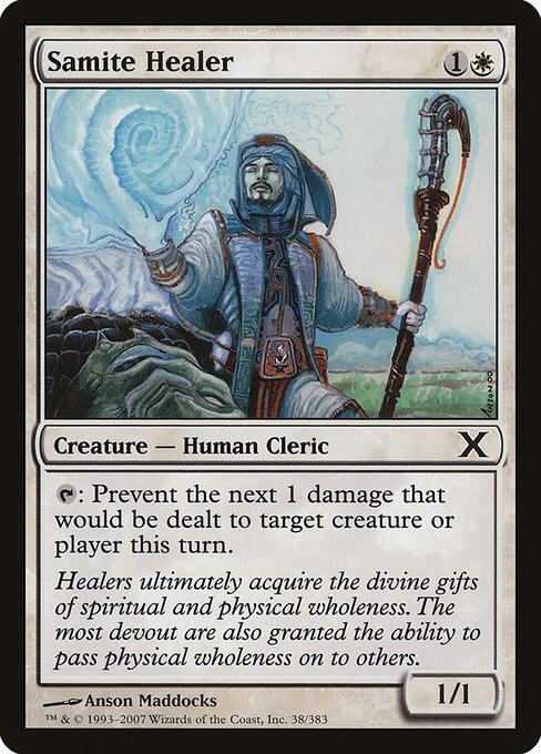Samite Healer 38 card from 10th Edition