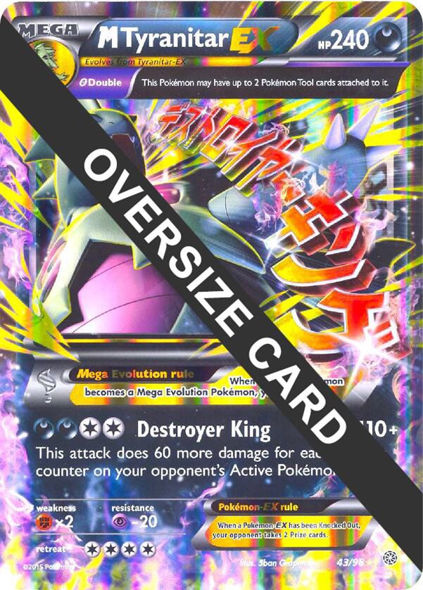M Tyranitar EX - 43/98 043/098 card from Jumbo Cards