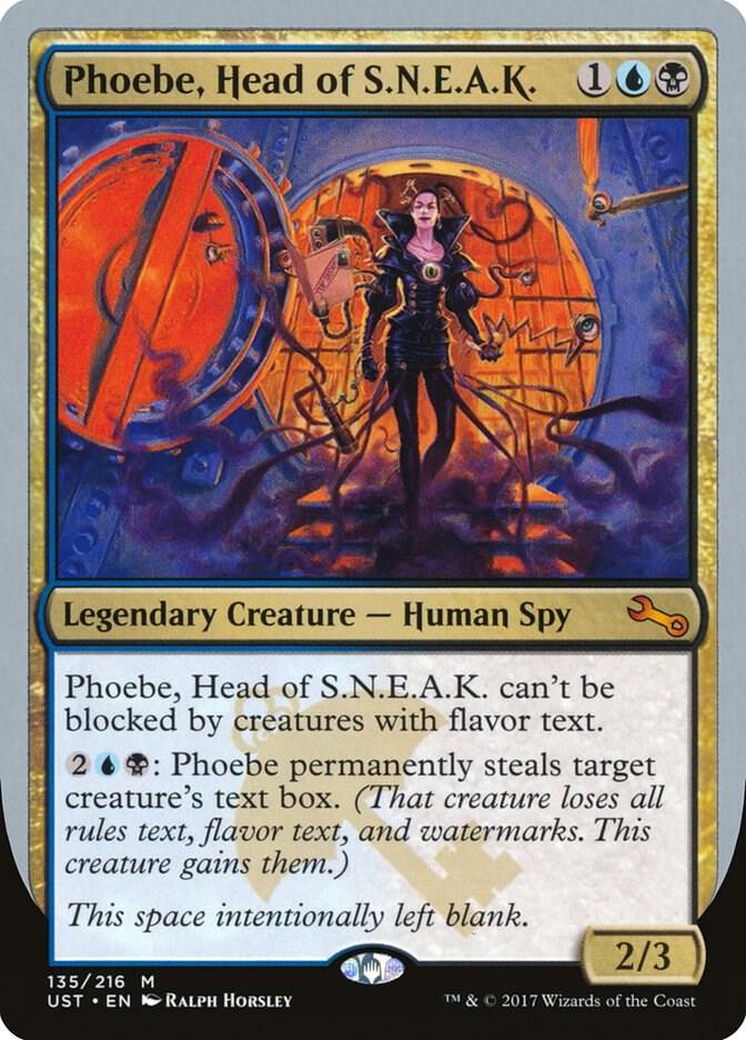 Phoebe, Head of S.N.E.A.K. 135 card from Unstable