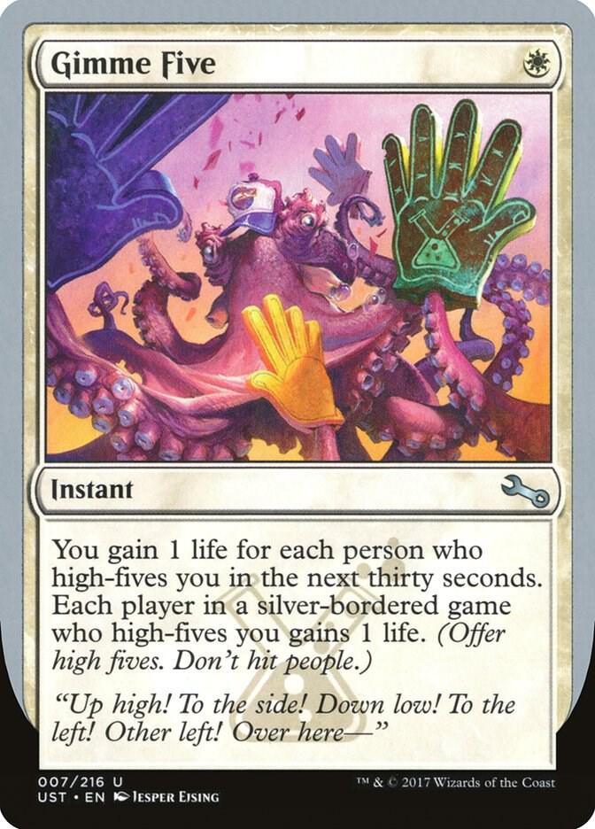 Gimme Five 7 card from Unstable