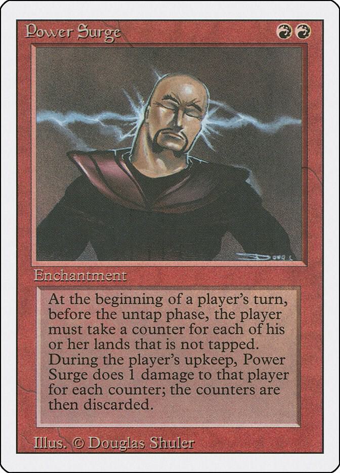 Power Surge card from Revised Edition