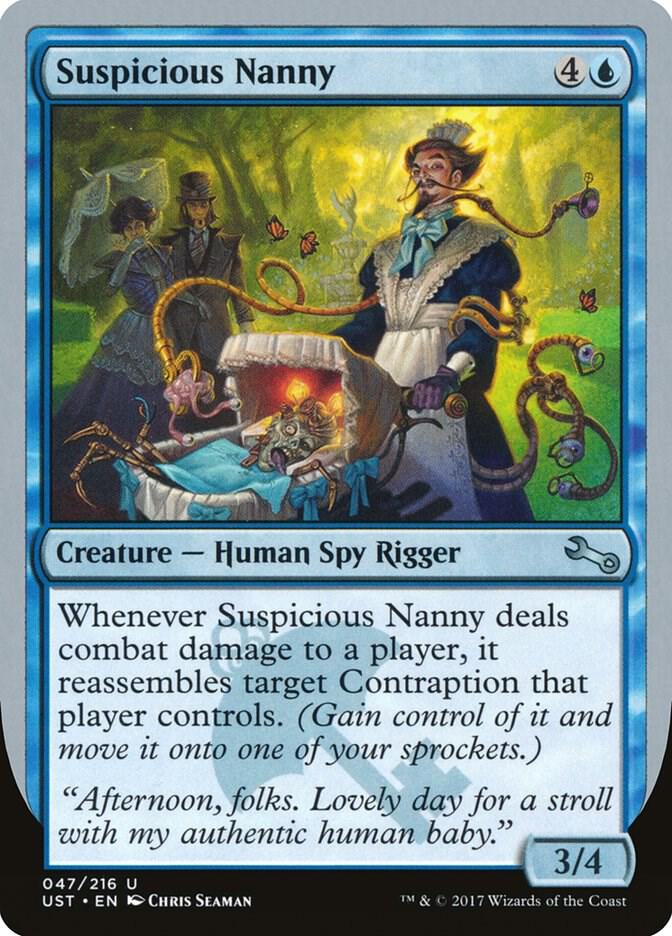 Suspicious Nanny 47 card from Unstable