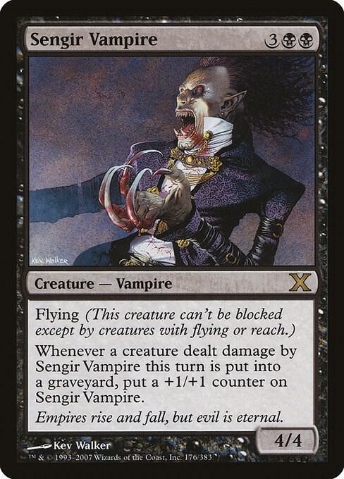 Sengir Vampire 176 card from 10th Edition