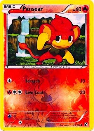 Pansear - 21/114 (Energy Holo) 021/114 card from Miscellaneous Cards & Products