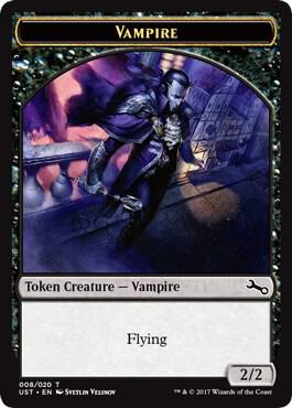 Vampire Token 8 card from Unstable