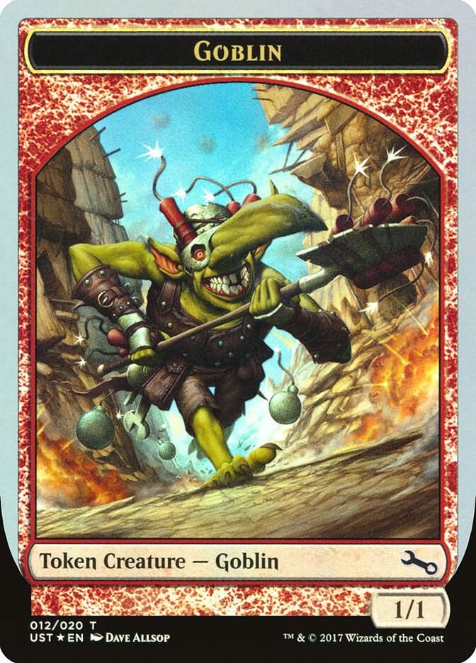 Goblin Token 12 card from Unstable