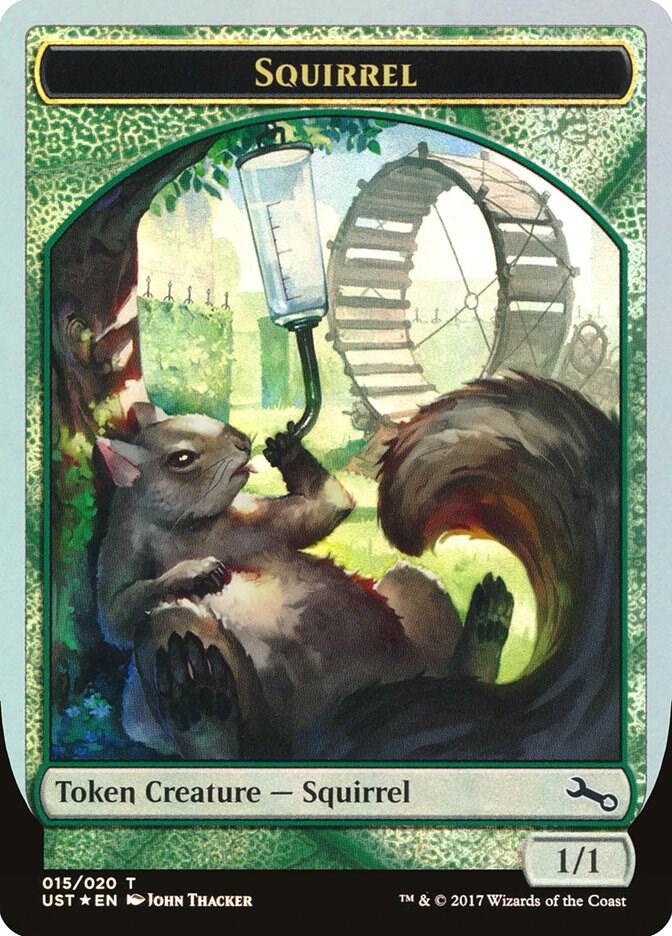 Squirrel Token 15 card from Unstable