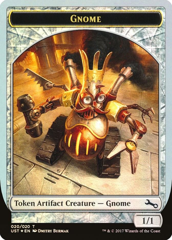 Gnome Token 20 card from Unstable