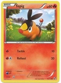 Tepig 15/114 (Cosmos Holo) 015/114 card from League & Championship Cards