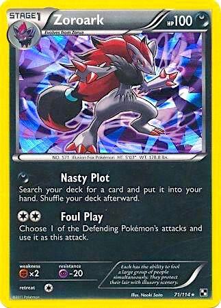 Zoroark - 71/114 (Cracked Ice Holo) 071/114 card from Blister Exclusives