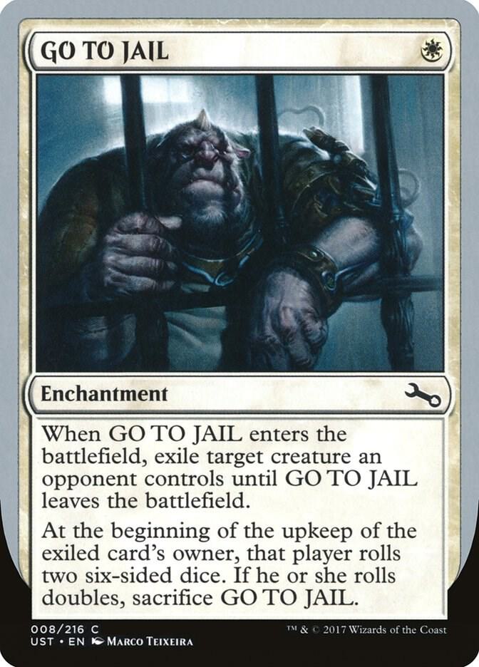 GO TO JAIL 8 card from Unstable