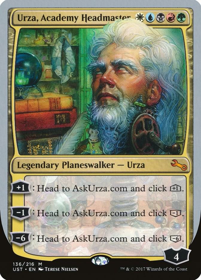 Urza, Academy Headmaster 136 card from Unstable