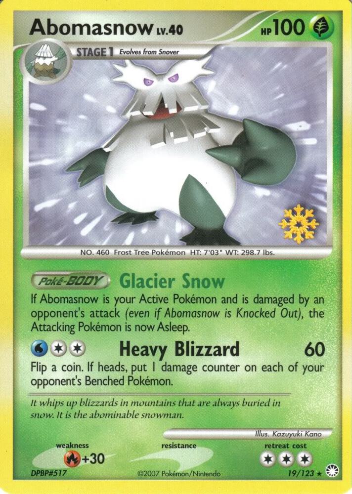 Abomasnow - 19/123 019/123 card from Countdown Calendar Promos