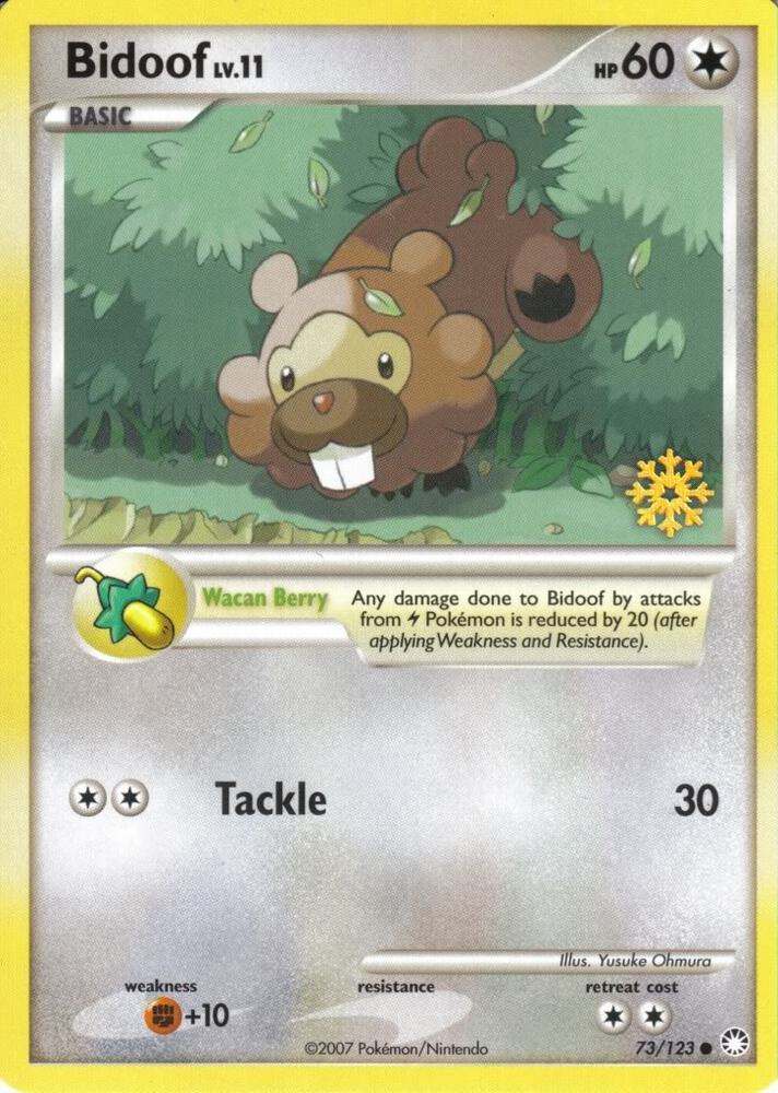 Bidoof - 73/123 073/123 card from Countdown Calendar Promos