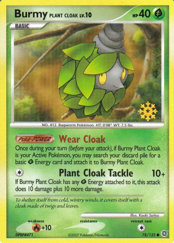 Burmy (Plant Cloak) - 78/132 078/132 card from Countdown Calendar Promos