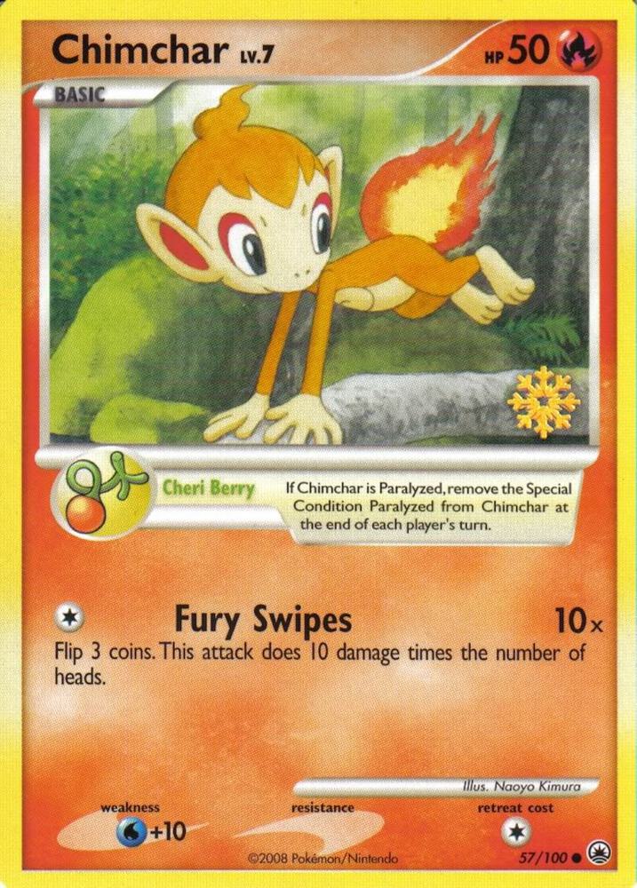 Chimchar - 57/100 057/100 card from Countdown Calendar Promos