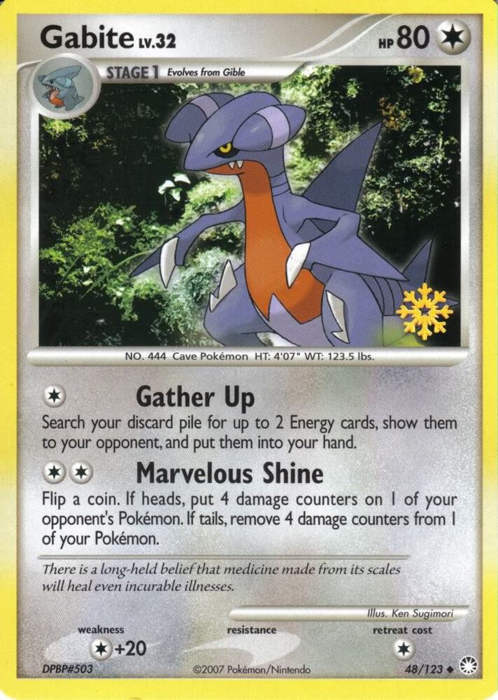 Gabite - 48/123 048/123 card from Countdown Calendar Promos