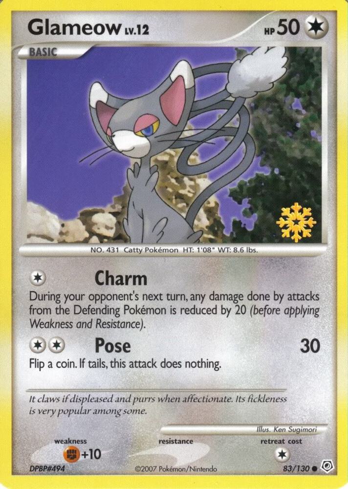 Glameow 83/130 083/130 card from Countdown Calendar Promos