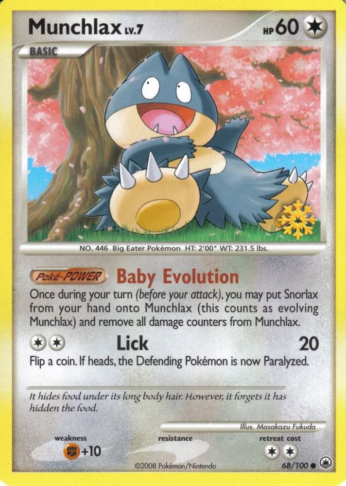Munchlax - 68/100 068/100 card from Countdown Calendar Promos