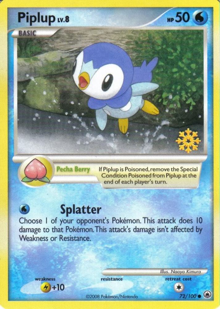 Piplup - 72/100 072/100 card from Countdown Calendar Promos