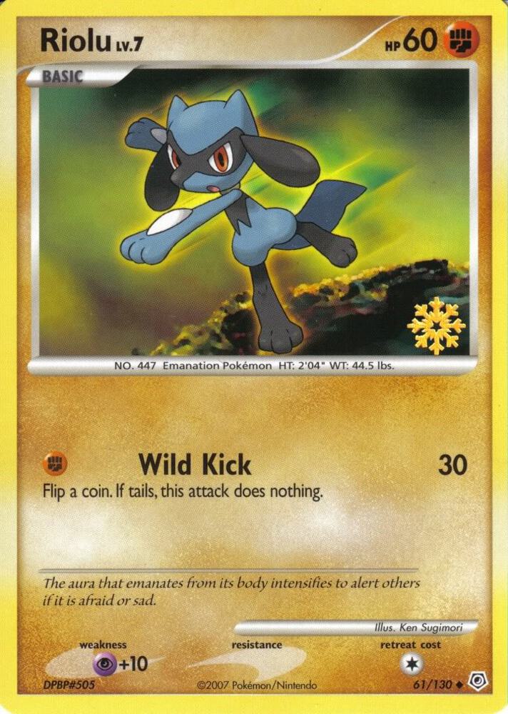Riolu - 61/130 061/130 card from Countdown Calendar Promos