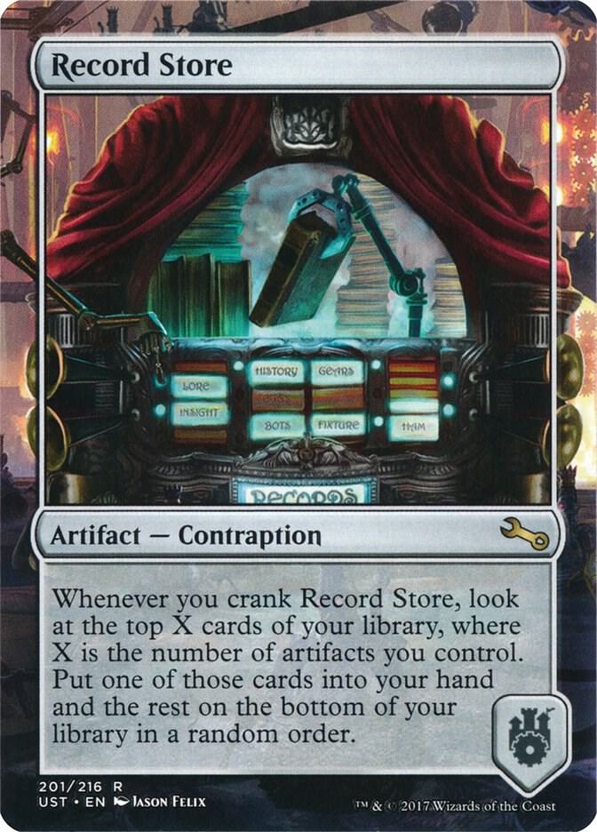 Record Store 201 card from Unstable