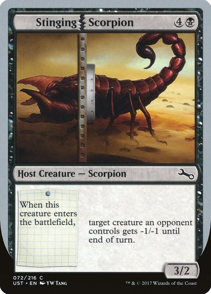 Stinging Scorpion 72 card from Unstable