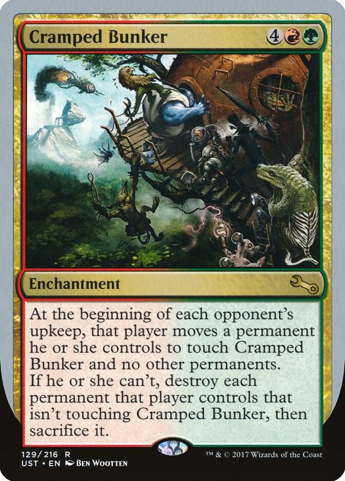 Cramped Bunker 129 card from Unstable