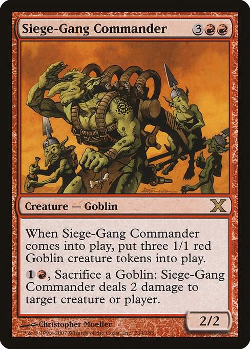 Siege-Gang Commander 234 card from 10th Edition
