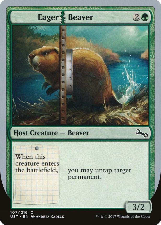 Eager Beaver 107 card from Unstable