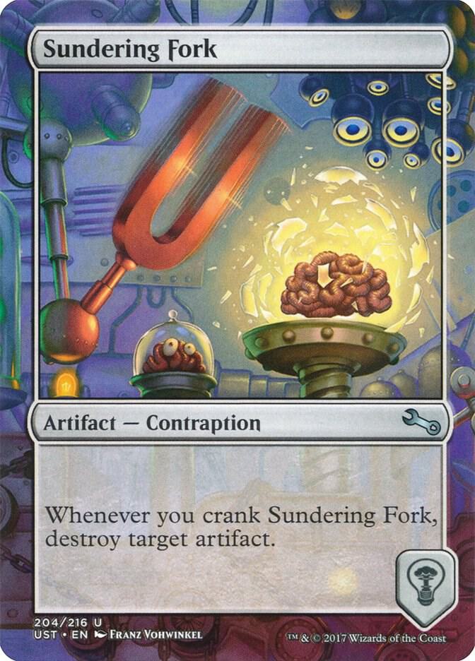 Sundering Fork 204 card from Unstable