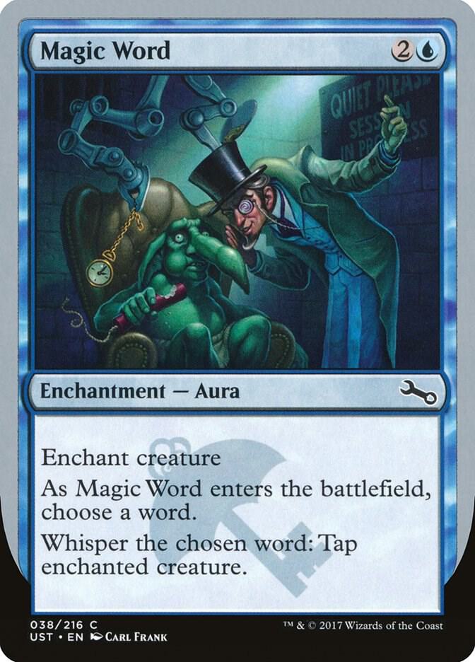 Magic Word 38 card from Unstable