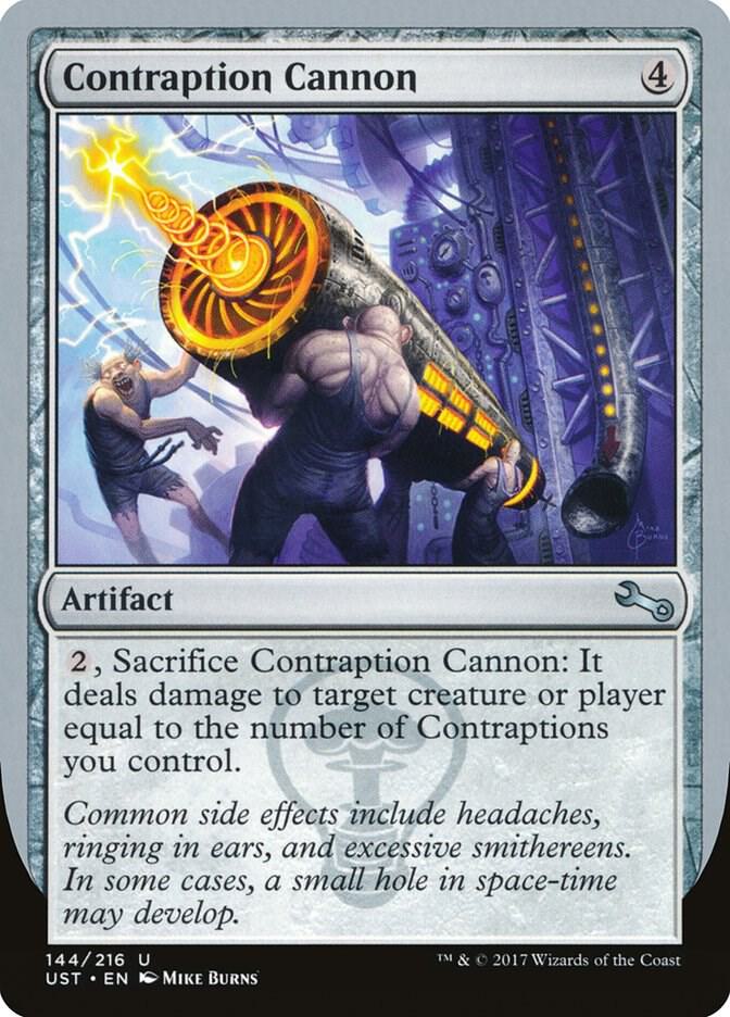 Contraption Cannon 144 card from Unstable