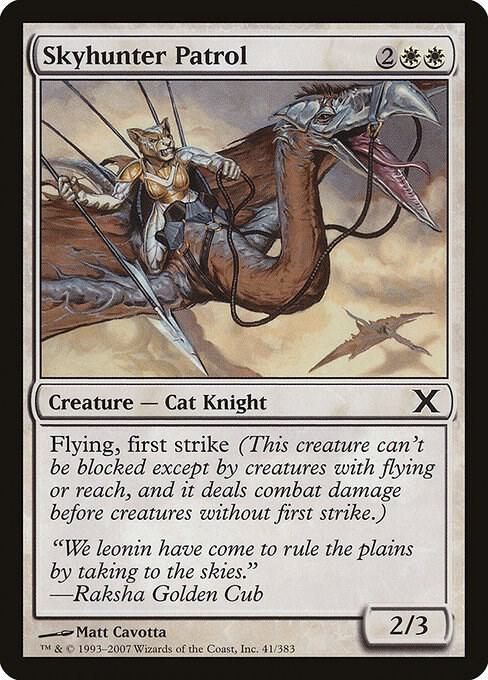Skyhunter Patrol 41 card from 10th Edition