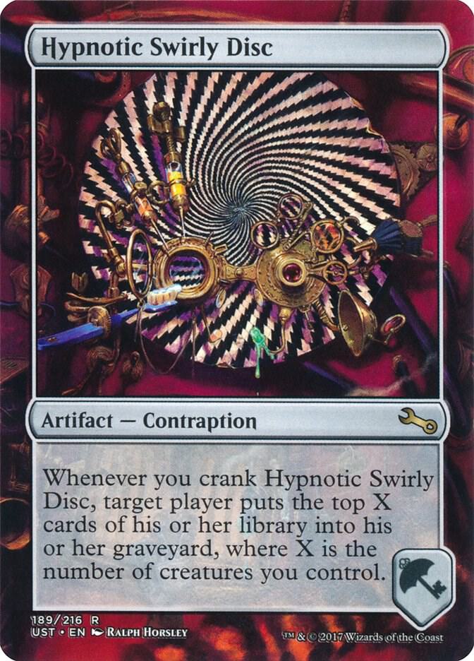 Hypnotic Swirly Disc 189 card from Unstable