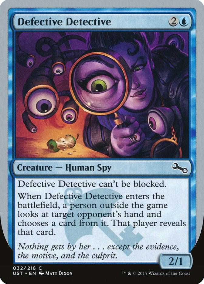 Defective Detective 32 card from Unstable