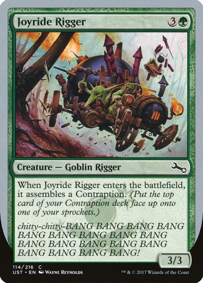 Joyride Rigger 114 card from Unstable