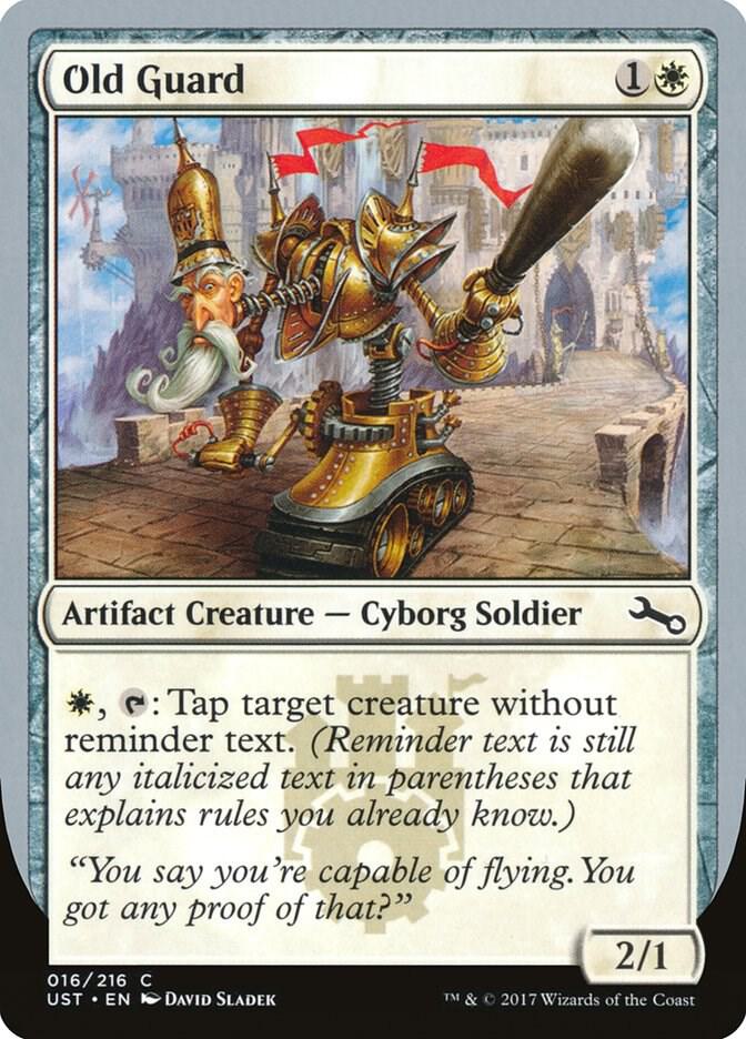 Old Guard 16 card from Unstable