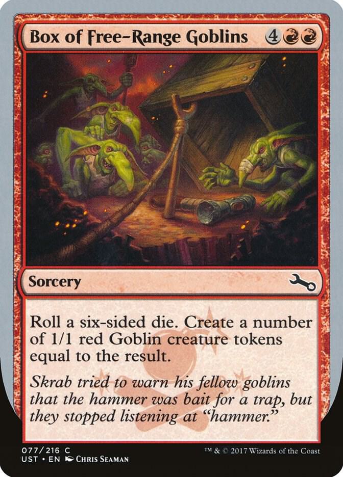 Box of Free-Range Goblins 77 card from Unstable