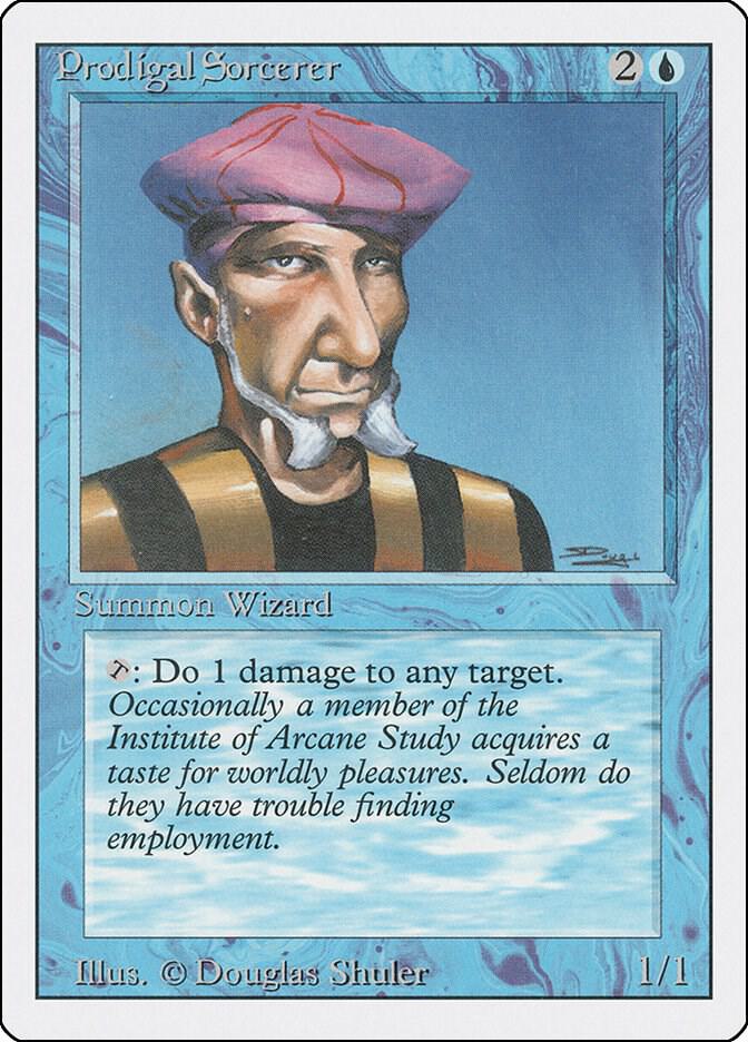 Prodigal Sorcerer card from Revised Edition