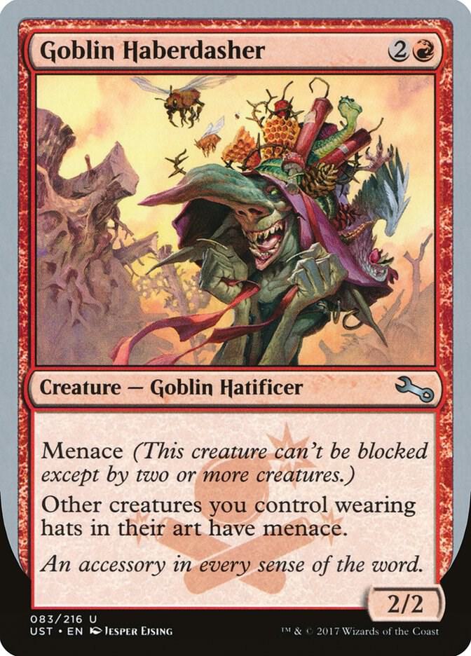 Goblin Haberdasher 83 card from Unstable