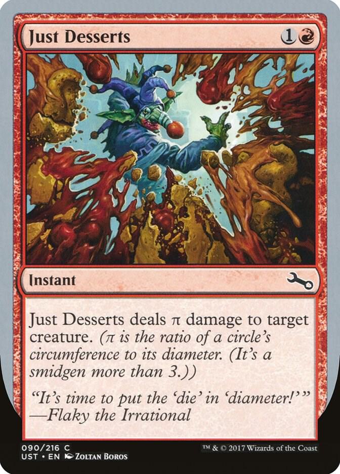 Just Desserts 90 card from Unstable