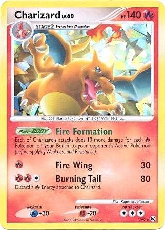 Charizard - 1/99 (Cracked Ice Holo) 001/099 card from Miscellaneous Cards & Products