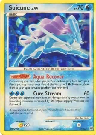 Suicune - 19/132 (Cracked Ice Holo) 019/132 card from Miscellaneous Cards & Products