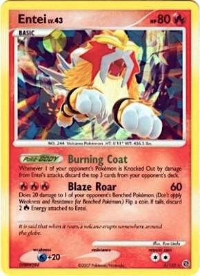 Entei - 4/132 (Cracked Ice Holo) 004/132 card from Miscellaneous Cards & Products