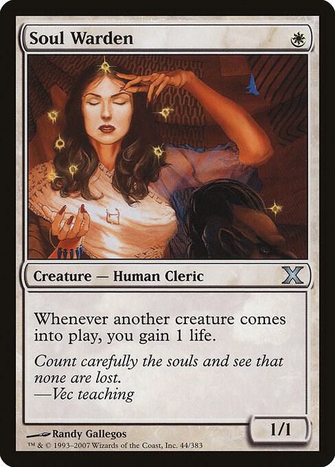 Soul Warden 44 card from 10th Edition