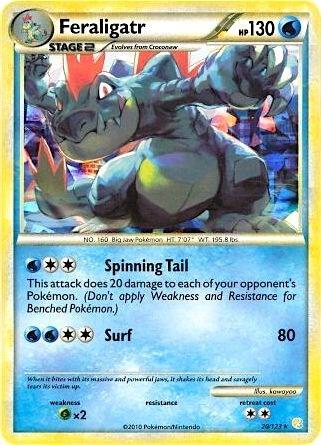 Feraligatr - 20/123 (Cracked Ice Holo) 020/123 card from Deck Exclusives