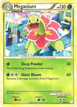 Meganium - 26/123 (Cracked Ice Holo) 026/123 card from Deck Exclusives