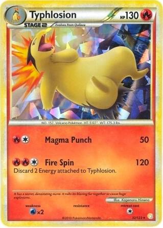 Typhlosion - 32/123 (Cracked Ice Holo) 032/123 card from Deck Exclusives